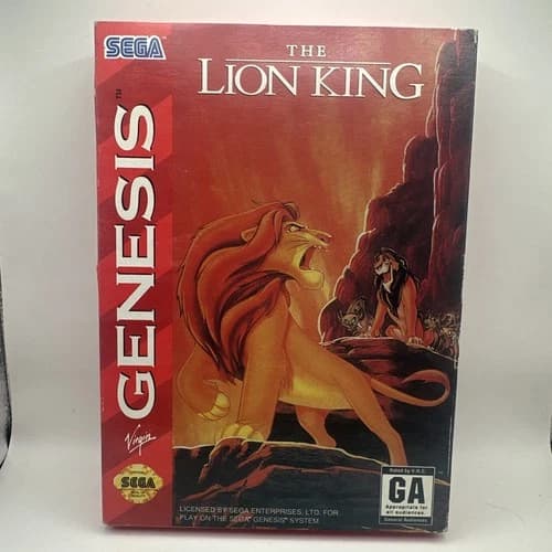 The Lion King (Sega Genesis, 1994) Complete CIB Manual
