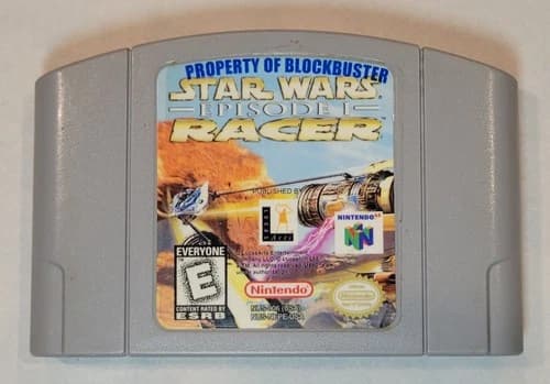 1999 Star Wars Episode 1 Racer Nintendo 64 N64 Game Blockbuster Cartridge Only