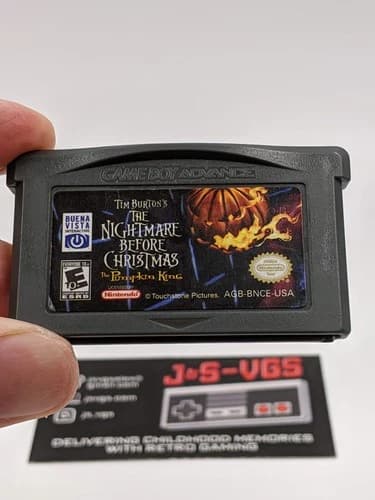 Nintendo Gameboy Advance Nightmare Before Christmas The Pumpkin King