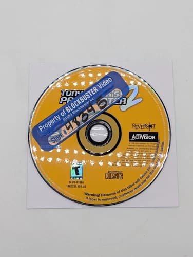 Tony Hawks Pro Skater 2 Sony PlayStation 1 PS1 Game DISC ONLY TESTED