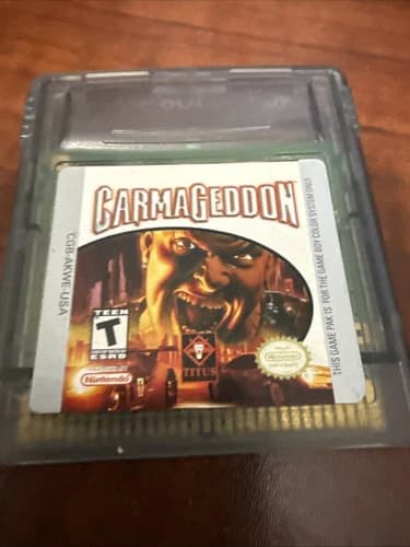 Carmageddon (Nintendo Game Boy Color, 2000) Original Color Authentic Tested Work