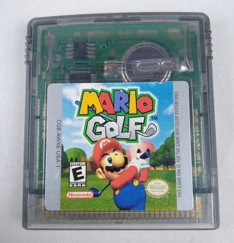 Mario Golf Nintendo Game Boy Color GBC 1999 Authentic Cart Tested Fast Ship