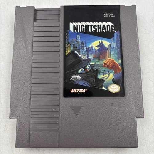 Nightshade (Nintendo NES) Cleaned Tested & Working Authentic Game Cartridge Only