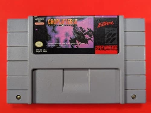 Choplifter III (Super Nintendo Entertainment System) Cleaned, Tested WORKING