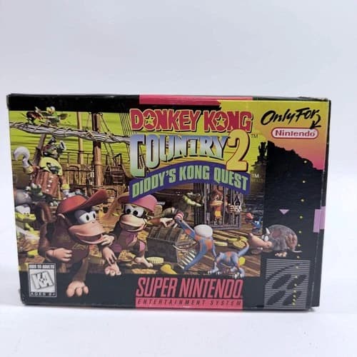 Donkey Kong Country 2 (Super Nintendo SNES, 1995) CIB