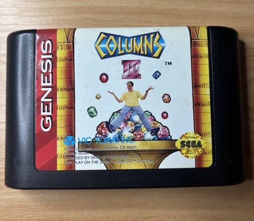 Sega Genesis Columns III 3 Revenge of Columns Cartridge Only Tested Working