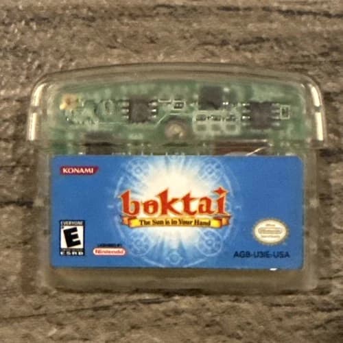 Boktai: The Sun Is in Your Hand Nintendo Game Boy Advance 2003 Cartridge plays