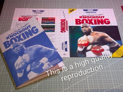 James Buster Douglas Knockout Boxing Sega Master system Instructions And Artwork