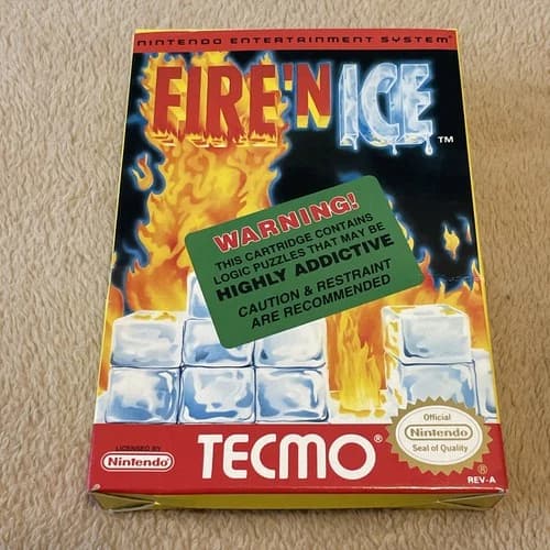 Fire 'N Ice for NES Nintendo Complete In Box Great Shape CIB, Read DESC