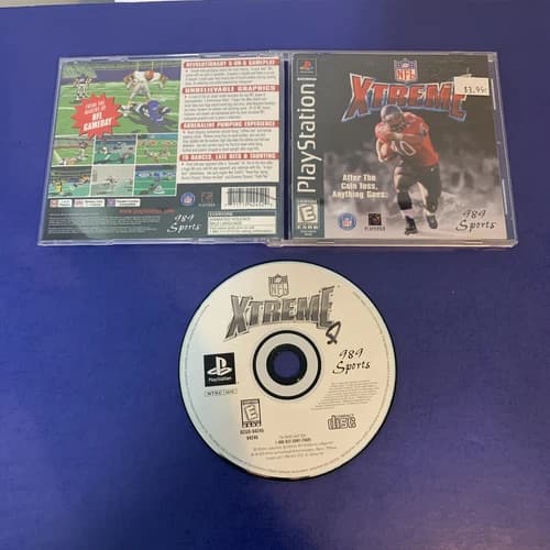 NFL Xtreme (Sony PlayStation 1, 1998) Complete In Box Black Label PS1