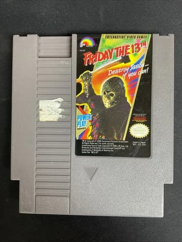 Friday the 13th Nintendo NES Game Cart Only Tested!!