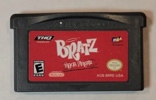 2005 Bratz Rock Angelz Nintendo GameBoy Advance Video Game Cartridge Only Tested