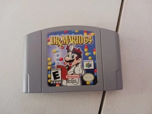 Dr. Mario 64 Nintendo N64 Authentic Cartridge Tested Working Video Game Super