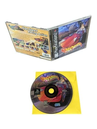 Sony PlayStation 1 PS1 CIB COMPLETE TESTED Hot Wheels: Turbo Racing BL