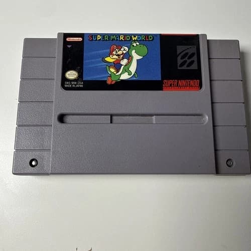 Super Mario World (Super Nintendo, 1991) SNES Cart Only Authentic TESTED