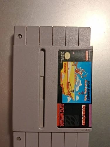 Road Runner's Death Valley Rally Super Nintendo SNES 1992 Tested Working