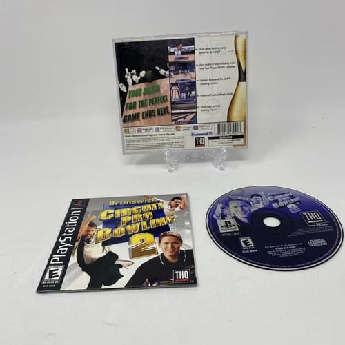 Brunswick Circuit Pro Bowling 2 PS1 PlayStation 1 - Complete In Box Case Cracked