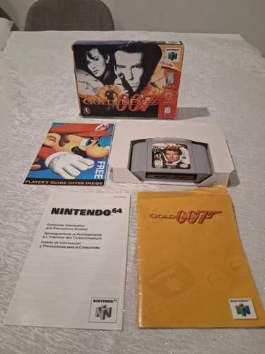 GoldenEye 007 (Nintendo 64 N64, 1997) CIB Complete In Box Authentic Tested