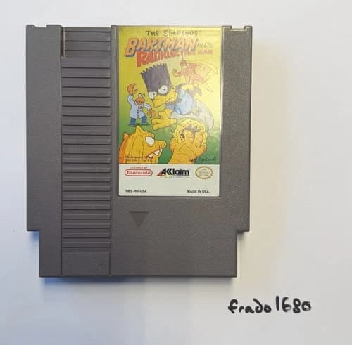 The Simpsons Bartman Meets Radioactive Man - Nintendo NES - Cartridge - Tested