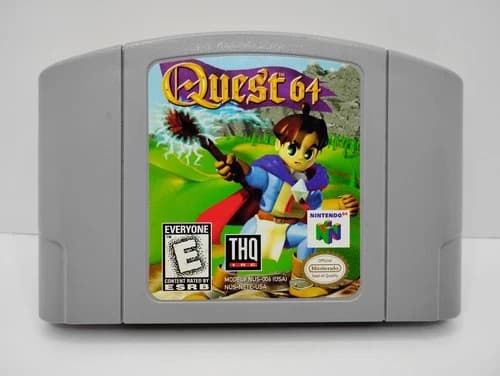 Quest 64 N64 Nintendo 64 Authentic Original RPG Game Cartridge TESTED WORKING!!!