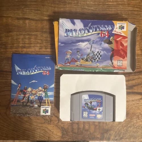 Pilotwings 64 (Nintendo 64 N64, 1996). Complete. Box Has Defects