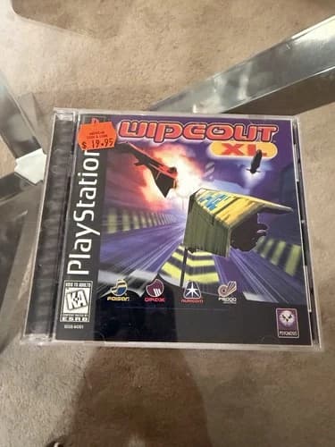 Wipeout XL Sony PlayStation 1 PS1 Black Label CIB Complete Racing Game