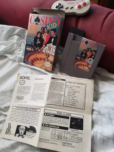 Rare Casino Kid 2 (Nintendo Entertainment System, 1993) NES COMPLETE w/ Box ll