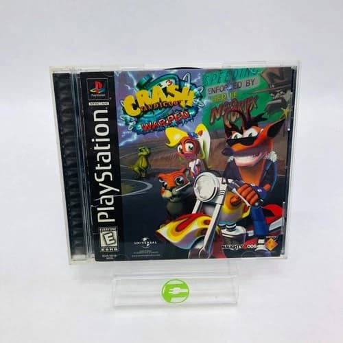 Crash Bandicoot Warped (Sony PlayStation 1 PS1 1998)in Original Box w Manual CIB