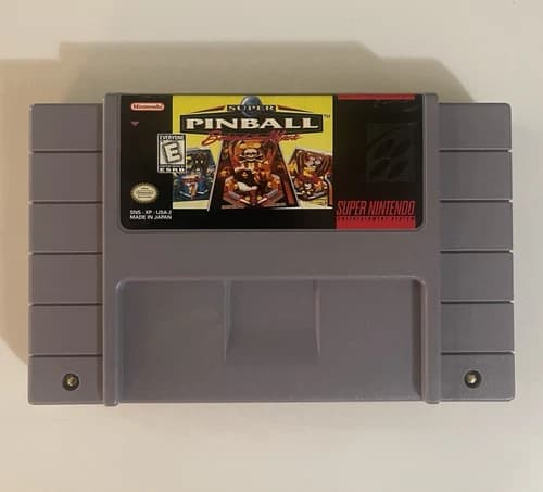 Super Pinball: Behind the Mask (Super Nintendo, SNES) Pinball E NTSC-U/C 1994
