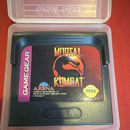 Arena Mortal Kombat Sega Game Gear Game Cartridge 1993 Fighting