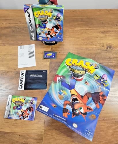 Game Boy Advance GBA Crash Bandicoot 2: N-Tranced - CIB *Tested & Works*