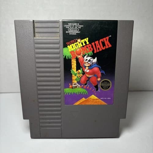 Mighty Bomb Jack Cartridge Only Nintendo NES Rare Tested Free Shipping