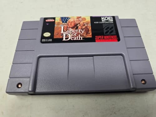 Liberty or Death (SNES Super Nintendo, 1994) Tested Cartridge Only Clean