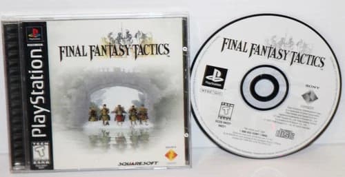 Final Fantasy Tactics - Sony PlayStation 1 PS1 Complete CIB Black Label SHARP!!