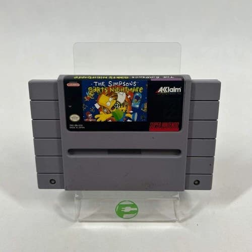 The Simpsons Bart's Nightmare (Super Nintendo SNES, 1992)