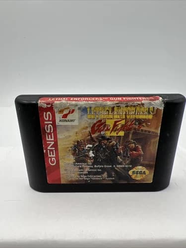 Lethal Enforcers II 2 Gun Fighters (Genesis, 1994) Cart Only, VG3507