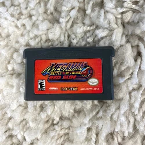 Mega Man Battle Network 4: Red Sun (Nintendo Game Boy Advance, 2004) GBA Tested