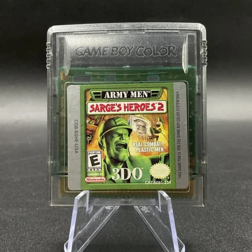 Army Men Sarges Heros 2 Gameboy Color - GBC- Working - Tested GAME ONLY