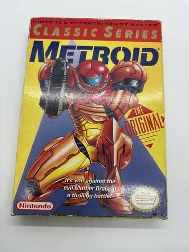 Metroid NES Classic Series Yellow Label CIB-