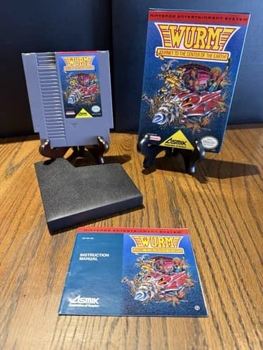 NES WURM Journey to the Center of the Earth CIB Complete Box Manual Nintendo
