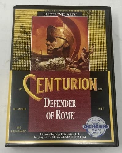 COMPLETE Centurion DEFENDER OF ROME Sega Genesis CIB Manual TESTED & WORKING
