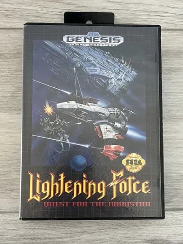 Lightening Force Quest for the Darkstar Sega Genesis Complete CIB TESTED WORKS