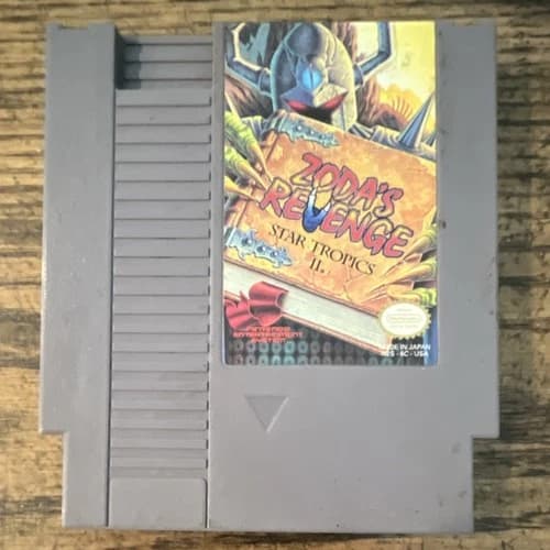 Nintendo Zoda's Revenge Star Tropics II NES Game Cartridge NTSC-U/C US/Canada