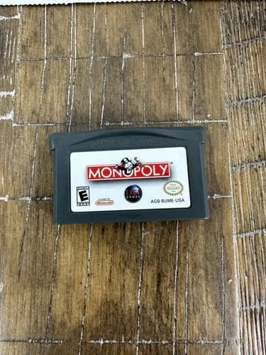 Monopoly GBA Nintendo Gameboy Advance GAME ONLY Authentic TESTED USA