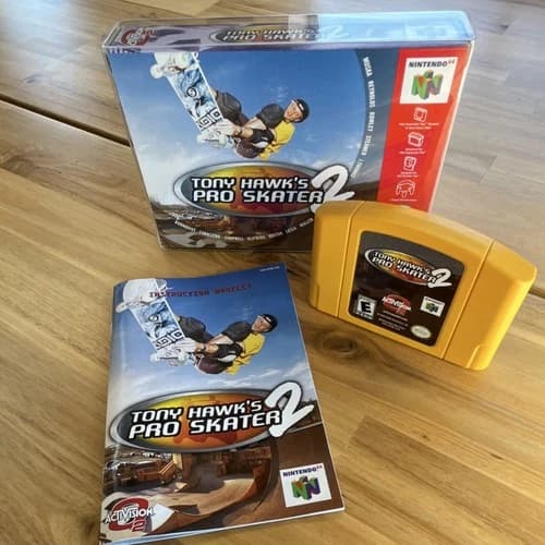 Tony Hawk’s Pro Skater 2 N64 CIB Complete w/ Box Manual Tested Works
