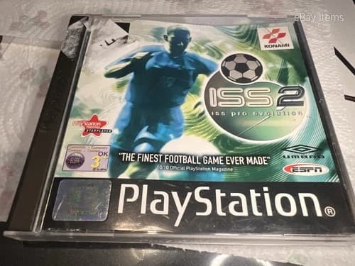 ISS 2 Pro Evolution Sony PlayStation 1 Game Complete With Manual