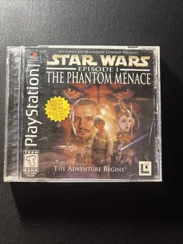 Star Wars Episode I The Phantom Menace (PlayStation 1 PS1) Black Label CIB