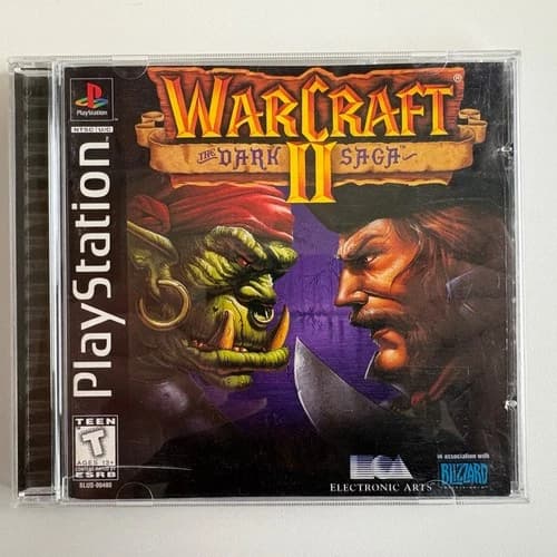 Warcraft II The Dark Saga (Sony Playstation 1, 1998) PS1 Complete Tested Working