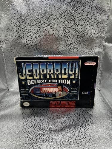 Jeopardy -- Deluxe Edition (Super Nintendo Entertainment System, 1993) CIB