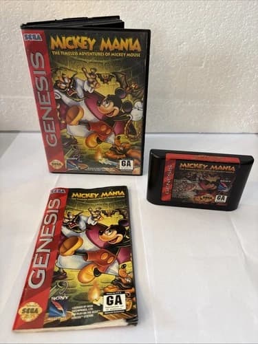 Mickey Mania (Sega Genesis) Complete In Box